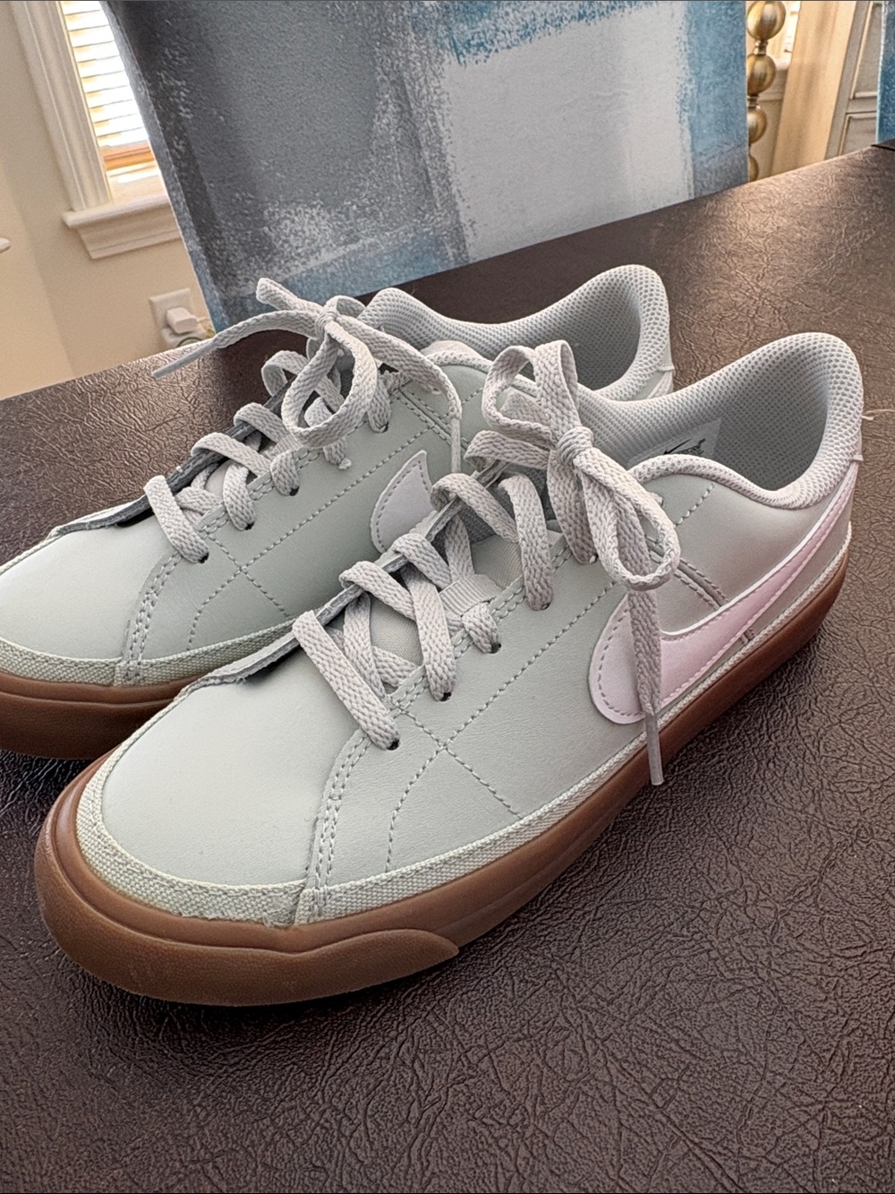 Nike Youth Court Legacy (GS) Mint Green with Gum Sole 5Y/6.5W New in box!!